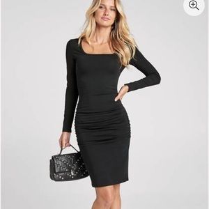 Ruched Long Sleeve Dress